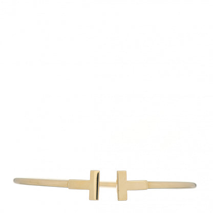 Tiffany 18K Yellow Gold T Wire Bracelet 1 of 5