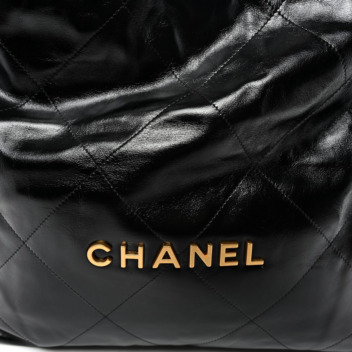 Chanel Shiny Calfskin Quilted Chanel 22 Black 1880975 – FASHIONPHILE