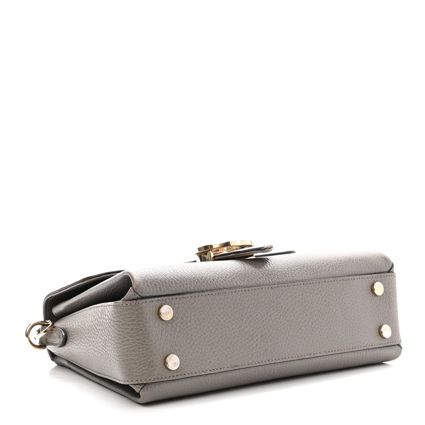 Dollar Calfskin Interlocking G Top Handle Shoulder Bag Loess