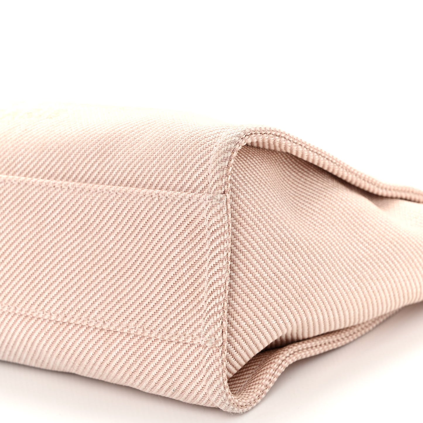 Mixed Fibers Calfskin Small Deauville Tote Beige