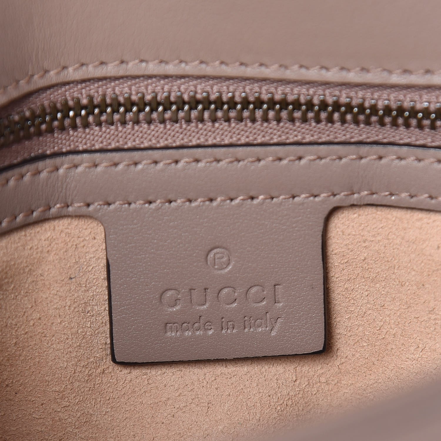 Gucci Calfskin Matelasse Small GG Marmont Shoulder Bag Porcelain Rose 8 of 9