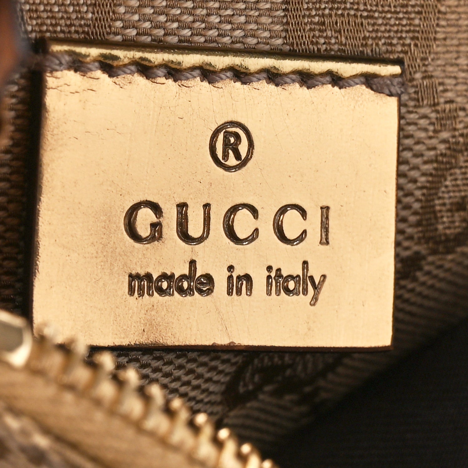 Gucci GG Monogram Web Double Pocket Belt Bag Gold Pink 8 of 17