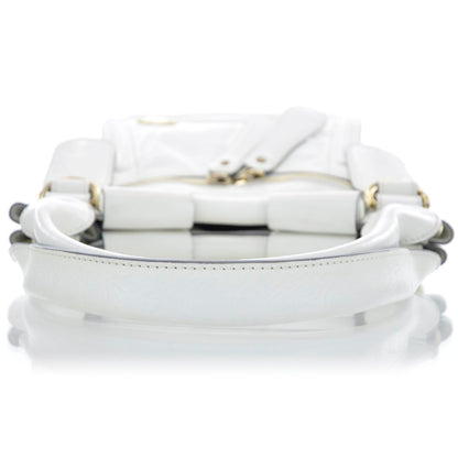 Chloe Leather Bay Tote White 5 of 9