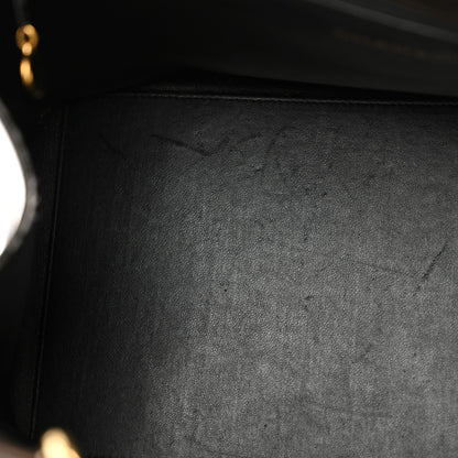 Chanel Patent Quilted Grand Shopping Tote GST Black 12 of 22