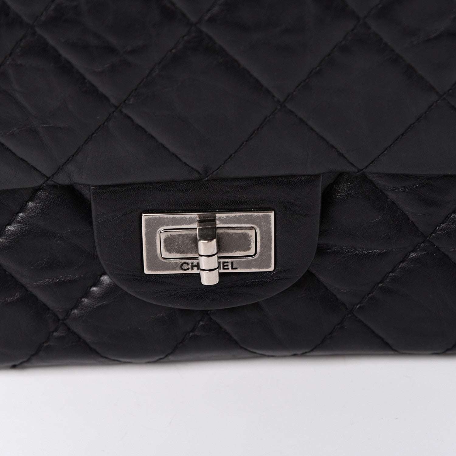 Chanel Aged Calfskin Quilted 2.55 Reissue 226 Flap Black 12 of 14