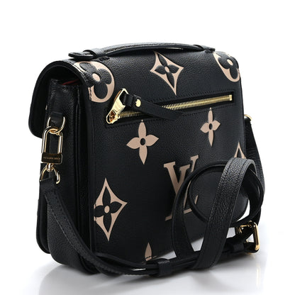 Louis Vuitton Empreinte Monogram Giant Pochette Metis Black Beige 3 of 8