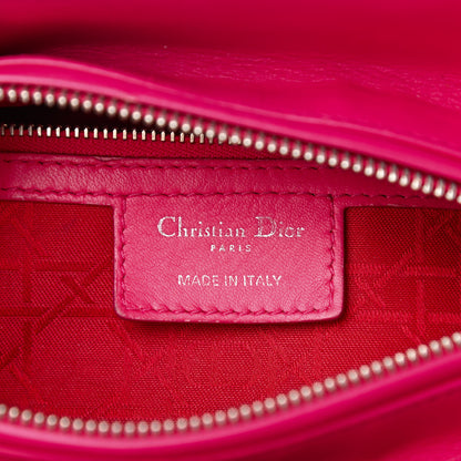 Christian Dior Lambskin Cannage Medium Lady Dior Pink 6 of 9