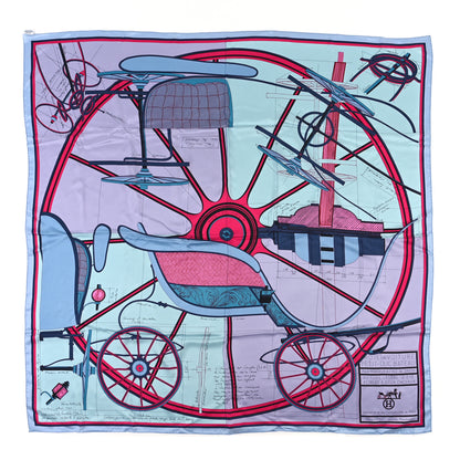 Hermes Silk Summer Petit Duc Giant Scarf 140 1 of 3