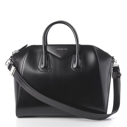 Givenchy Shiny Lord Calfskin Medium Antigona Black 1 of 11