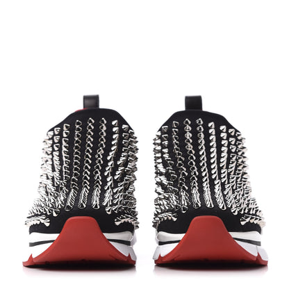 Christian Louboutin Neoprene Spike Sock Donna Flat Sneakers 36.5 Black White 2 of 11