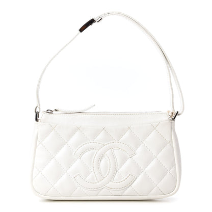 Chanel Caviar Quilted Timeless CC Shoulder Bag White 1 of 12