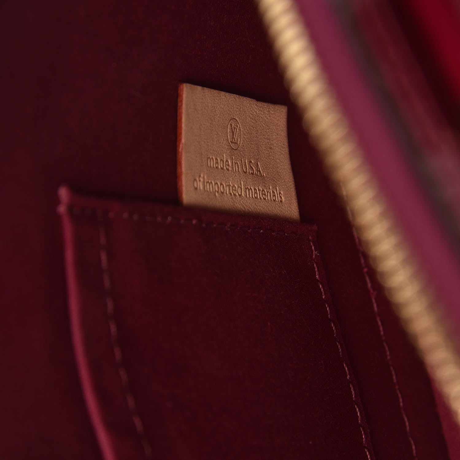 Louis Vuitton Vernis Alma BB Magenta 9 of 9