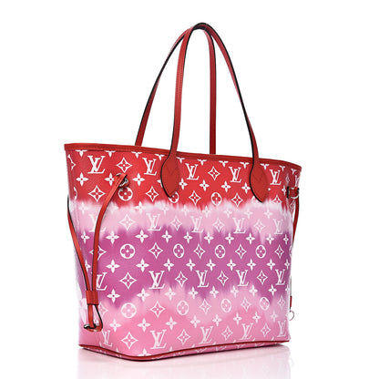 Louis Vuitton Monogram Escale Neverfull MM Rouge 3 of 12