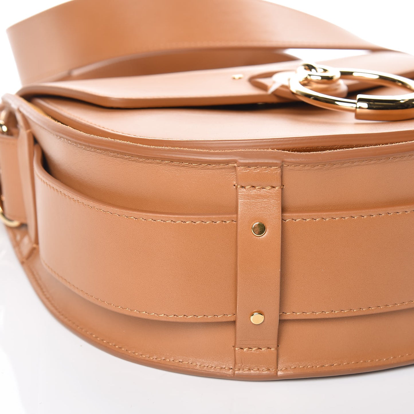 Calfskin Suede Large Tess Bag Autumnal Brown