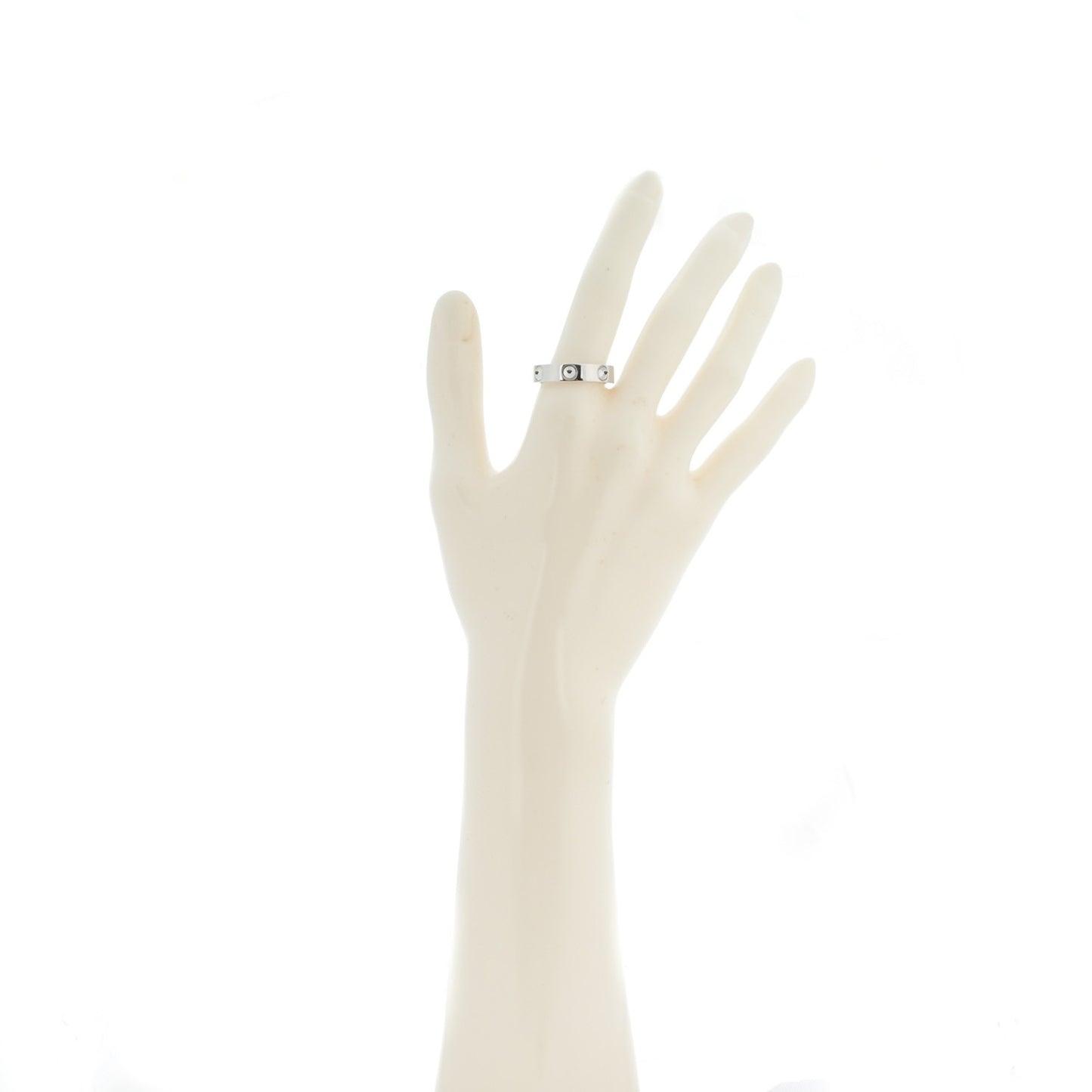 18K White Gold Empreinte Ring with Case 60 9