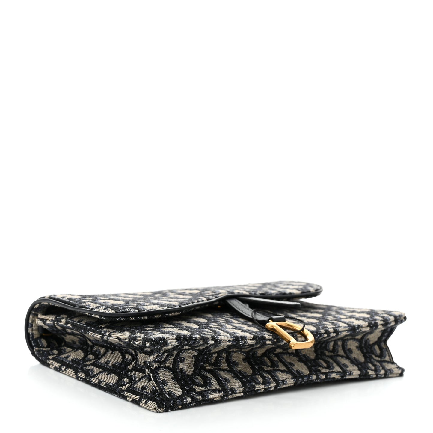 Oblique Saddle Chain Pouch Blue