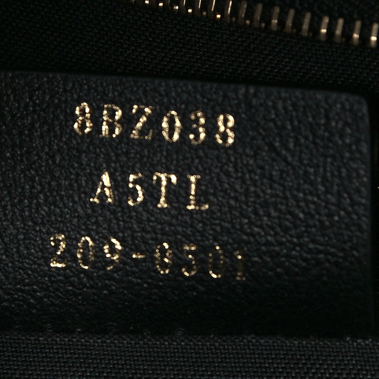 Fendi Vitello Bi-Color FF 1974 Embossed Mini Backpack Maya Black 7 of 17