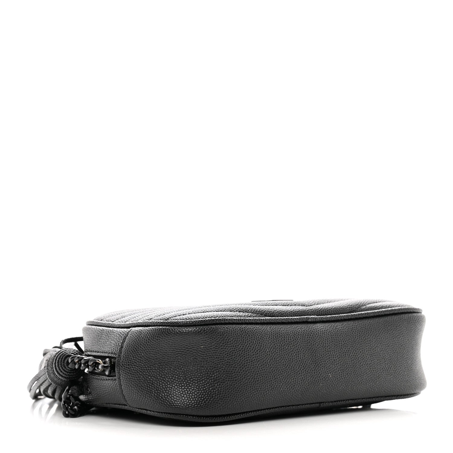 Saint Laurent Grain De Poudre Matelasse Monochrome Monogram Mini Lou Camera Bag Black 4 of 11