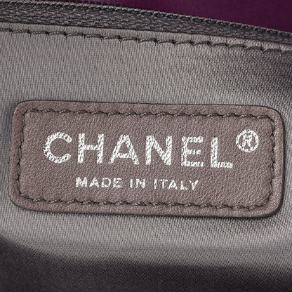 Chanel Patent Mademoiselle Lock Large Shopper Tote Purple 6 of 8