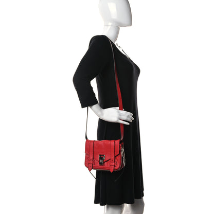 Proenza Schouler Crinkled Calfskin PS1 Mini Zip Crossbody Red 2 of 9