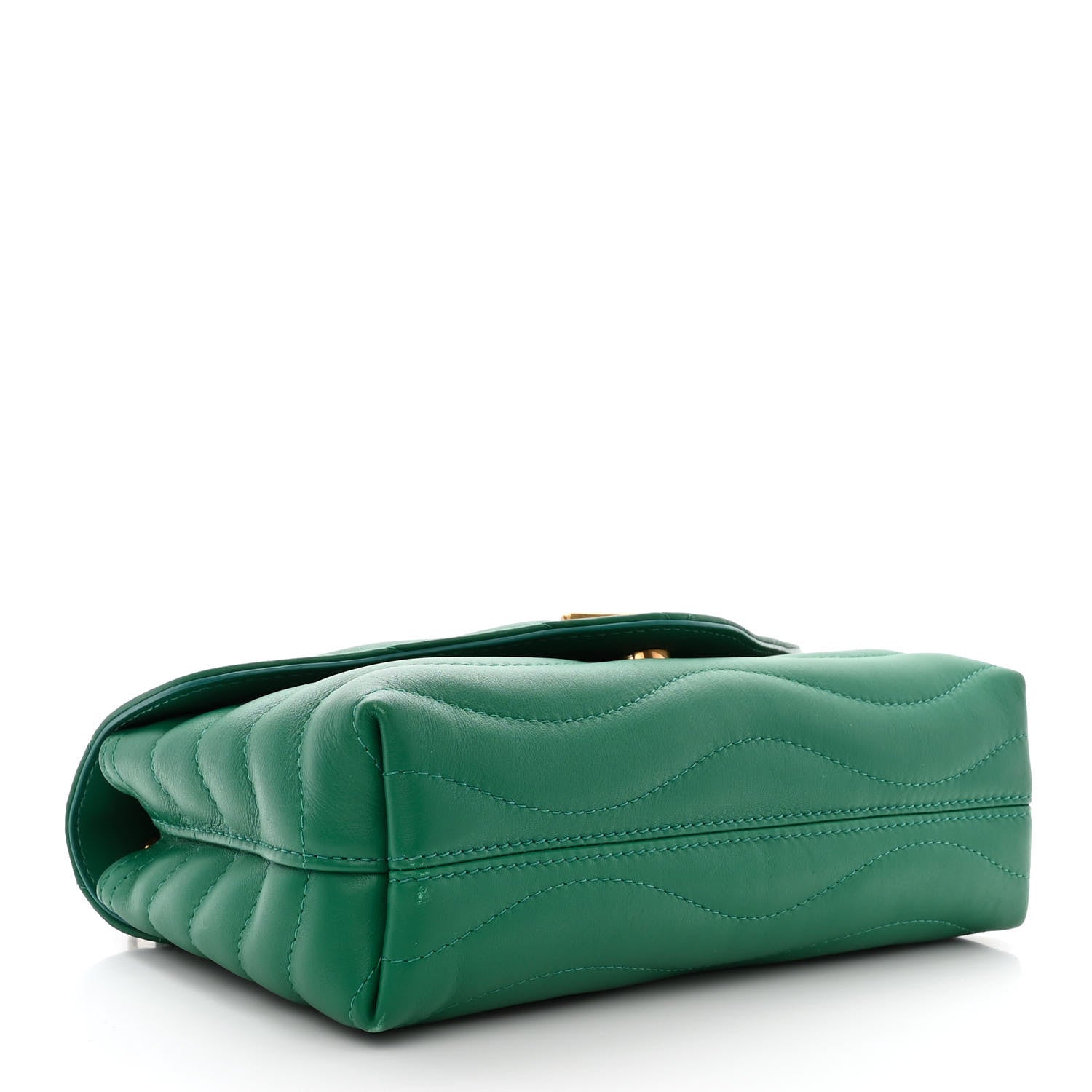 Louis Vuitton Calfskin New Wave Chain Bag MM NM Emerald 4 of 13