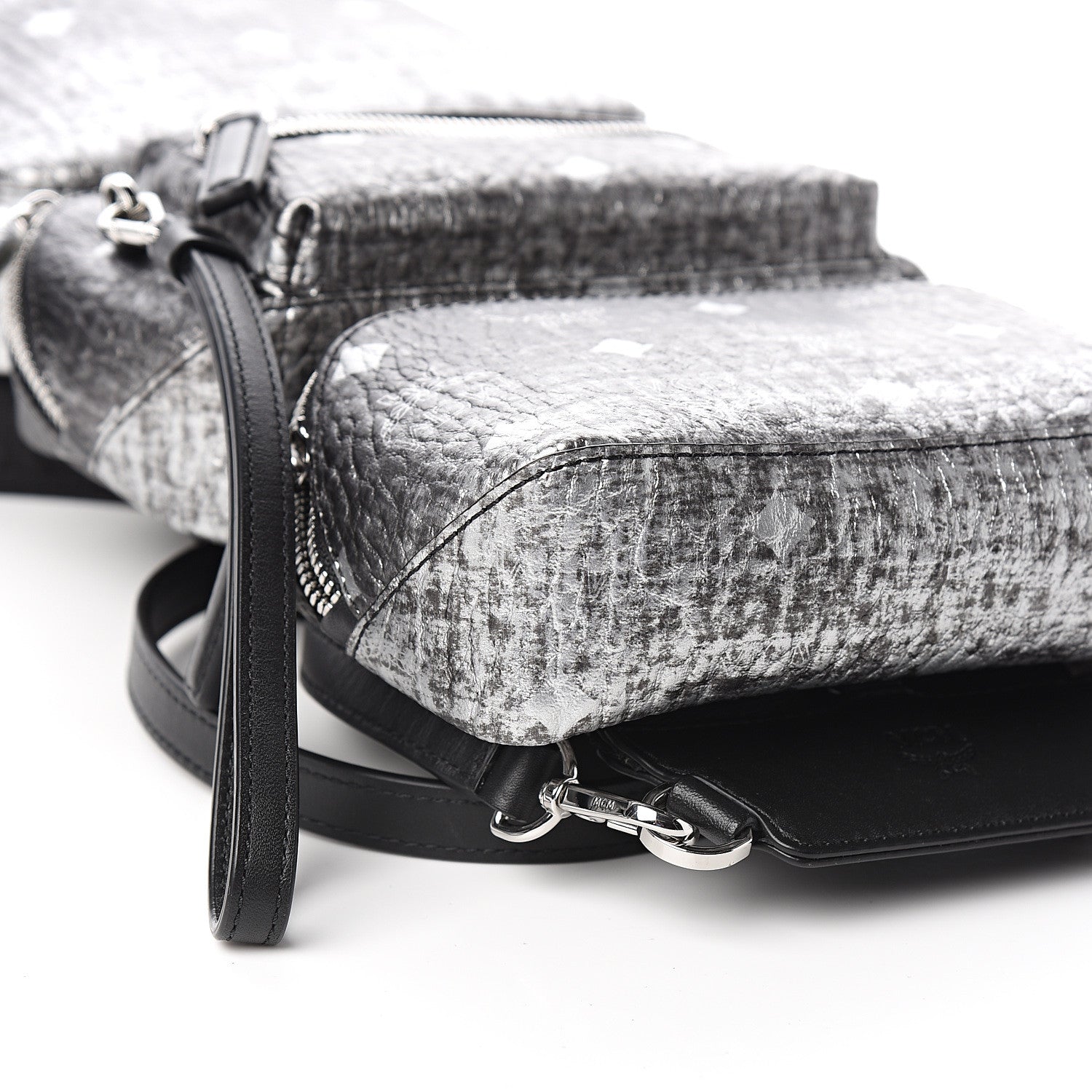 MCM Gradation Visetos Trey 4-in-1 Sling Backpack Silver 6 of 13