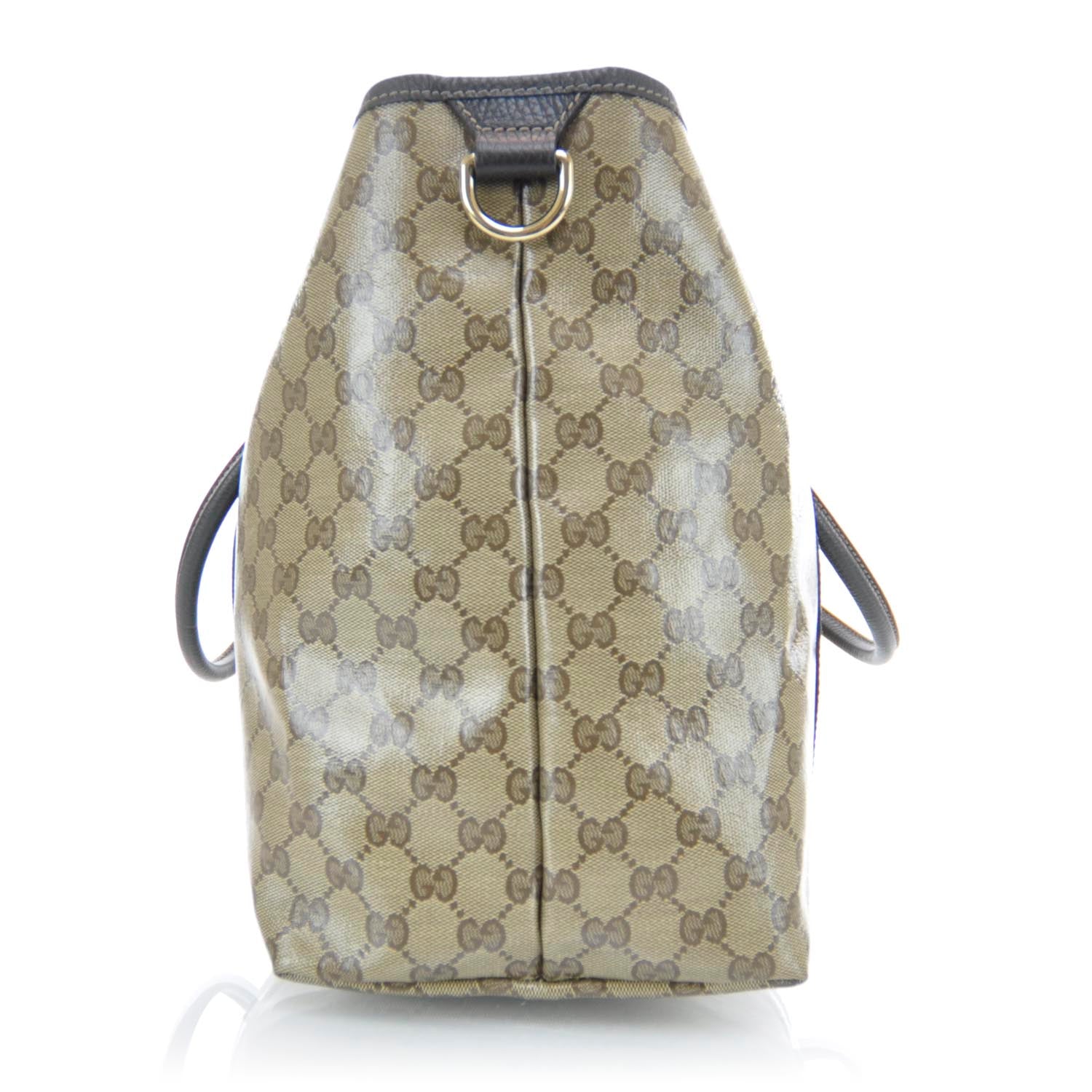 Gucci Crystal Monogram Large Joy Tote Beige Ebony Testa di Moro 7 of 12