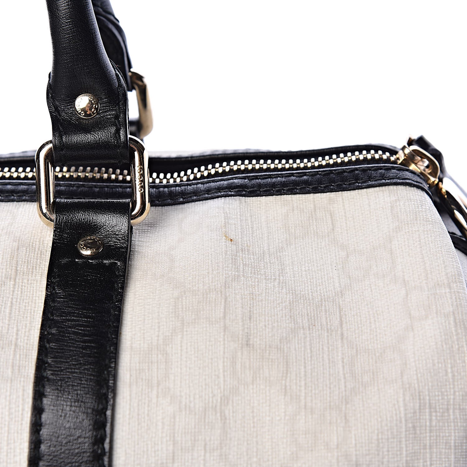 Gucci GG Plus Monogram Medium Joy Boston White Black 10 of 12
