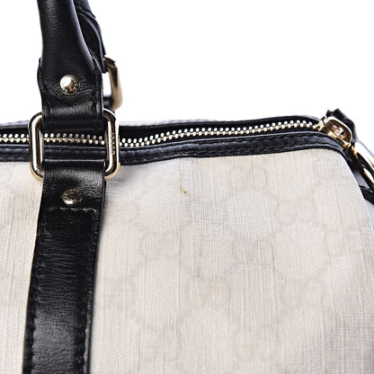 Gucci GG Plus Monogram Medium Joy Boston White Black 10 of 12