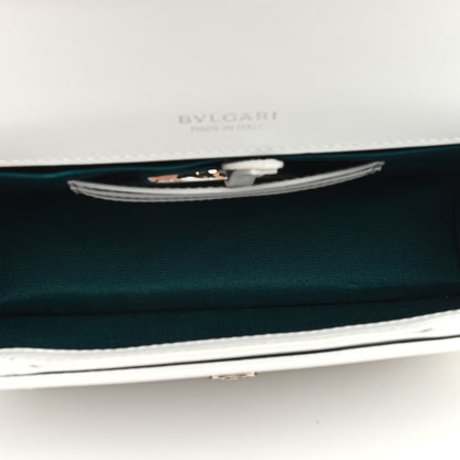 Bulgari Calfskin Serpenti Forever East West Shoulder Bag Opal Grey 6 of 10