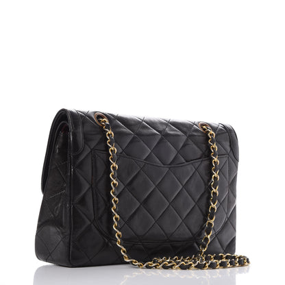 Chanel Lambskin Quilted Medium Double Flap Black 4 of 17