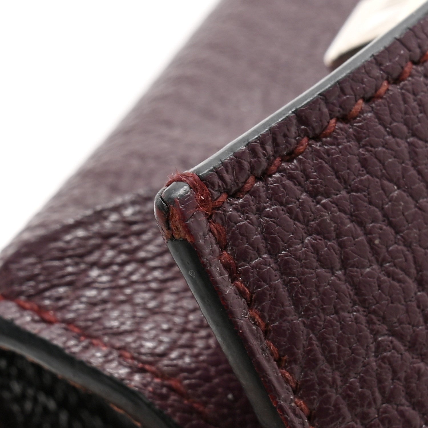 Hermes Chevre Mysore Kelly Longue Wallet Raisin 12 of 13