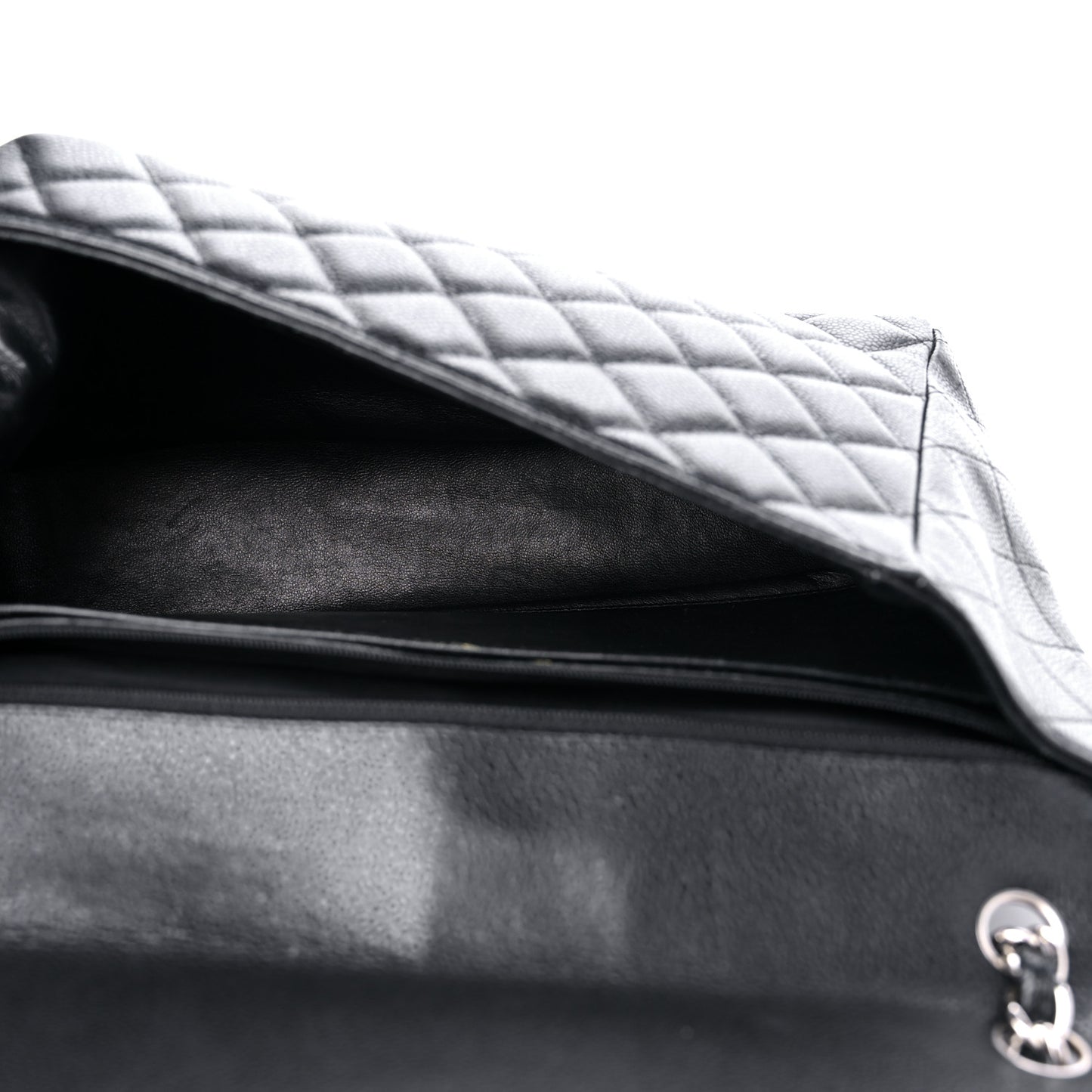 Caviar Quilted Maxi Single Flap Black