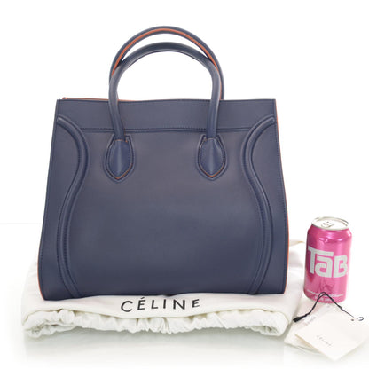 Celine Smooth Calfskin Large Phantom Luggage Blue Orange 2 of 7