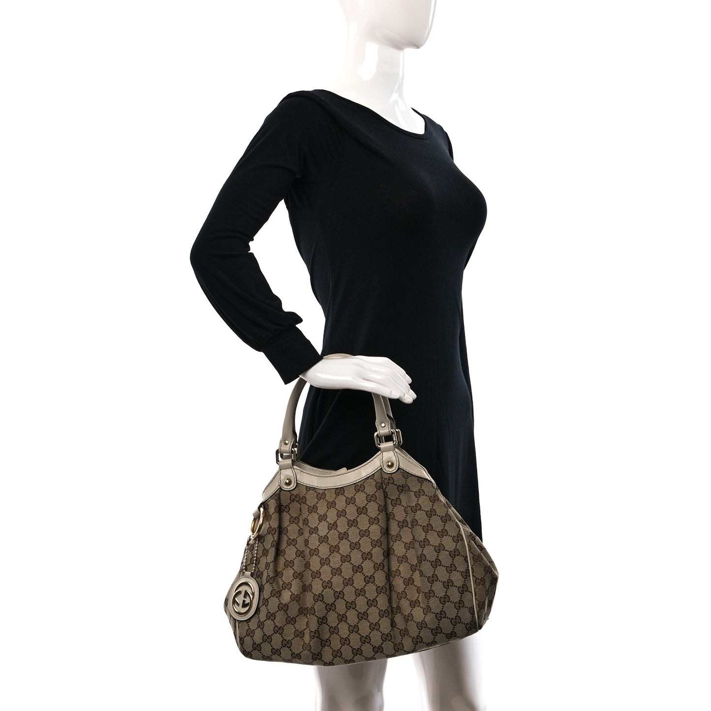 Monogram Medium Sukey Tote Off White