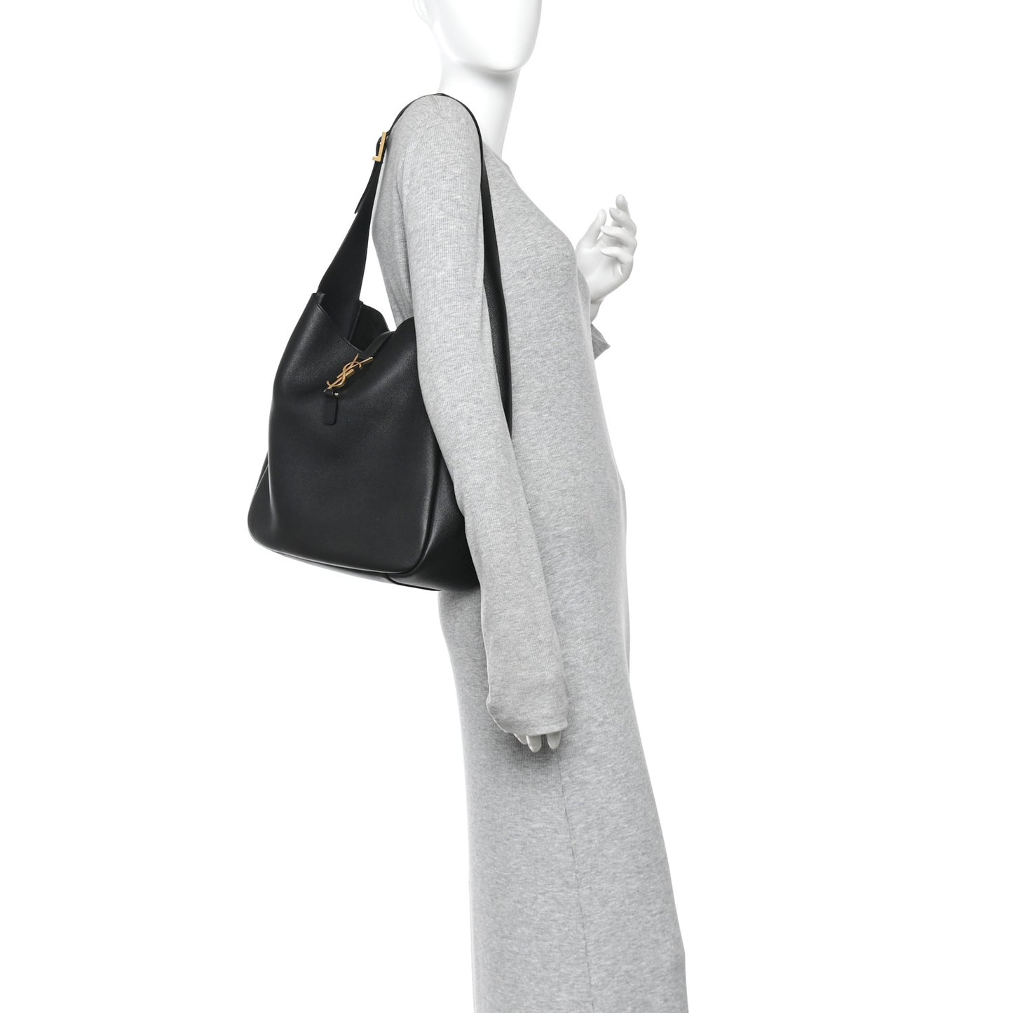 Supple Calfskin Large Le 5 A 7 Soft Hobo  Black