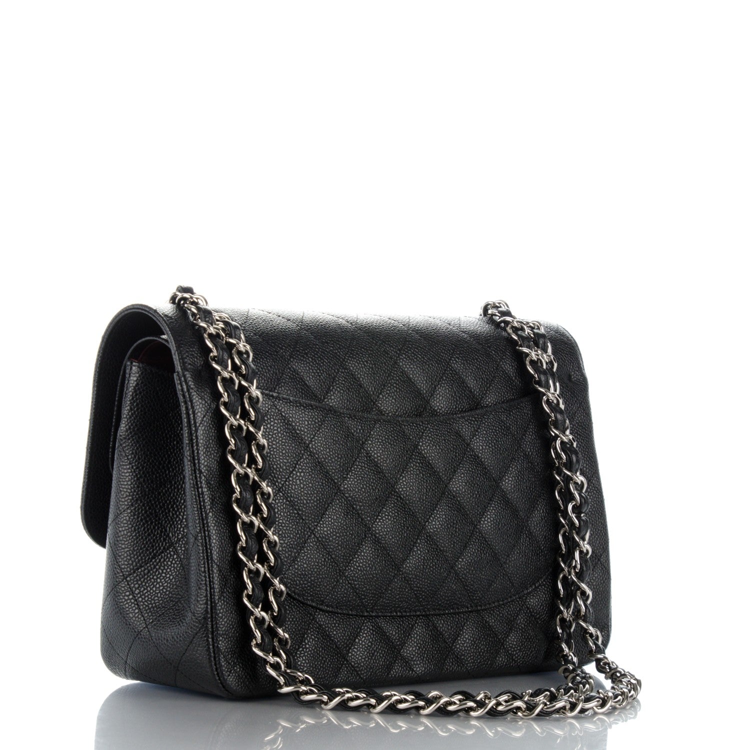 Chanel Caviar Quilted Jumbo Double Flap Black 4 of 10
