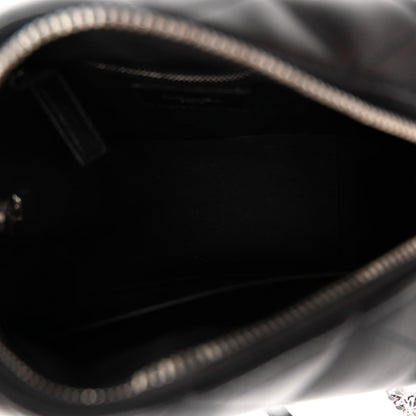 Saint Laurent Calfskin Y Quilted Monogram Small Loulou Bowling Bag Black 5 of 9