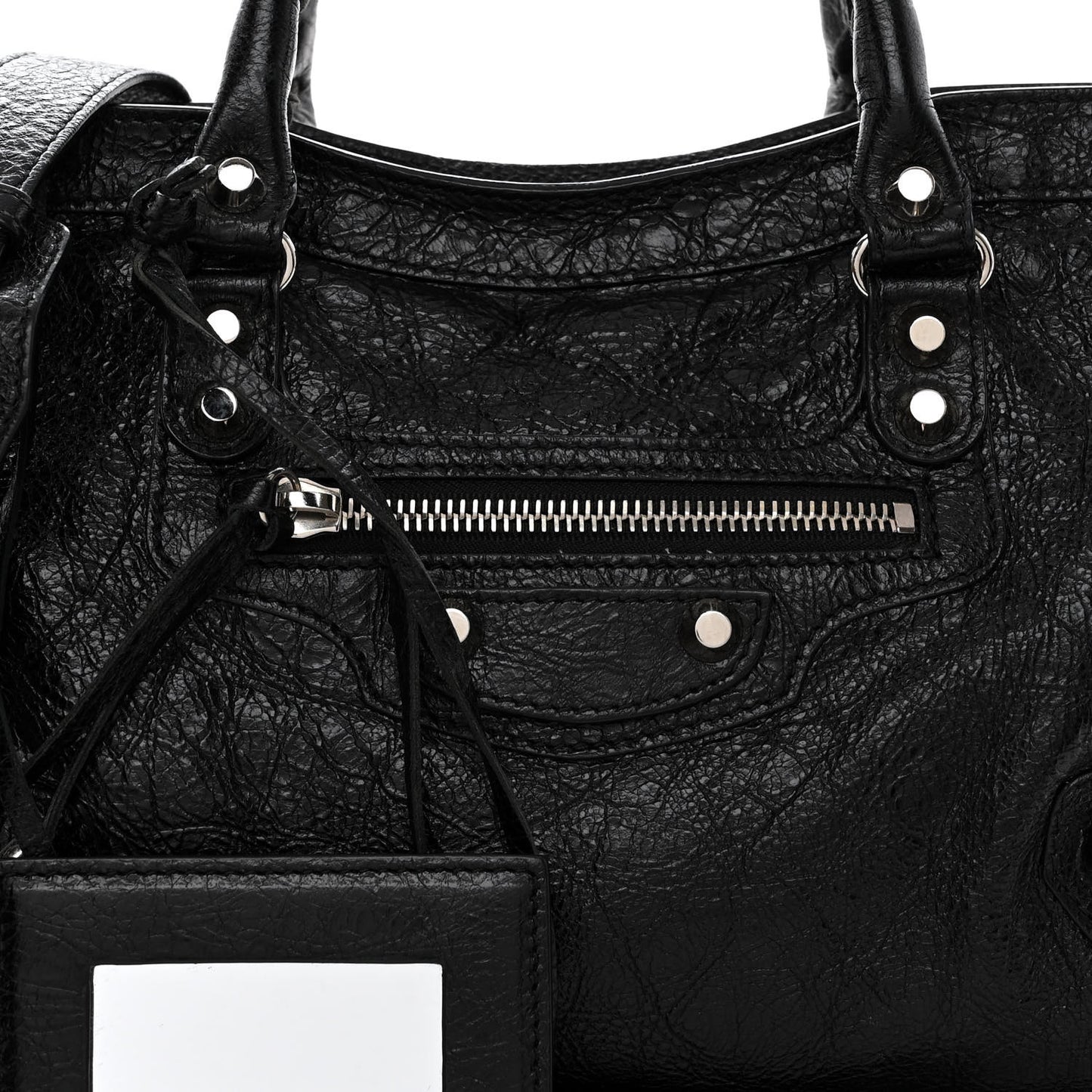 Agneau Classic Silver Hardware S City Black