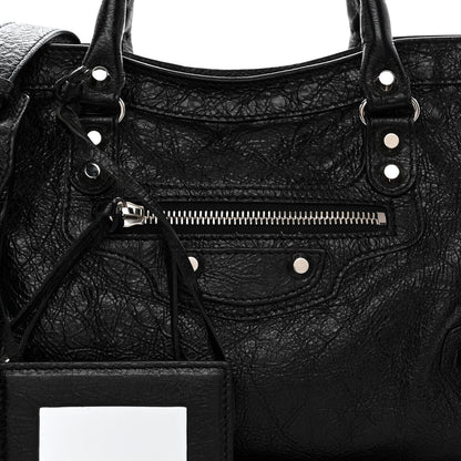 Balenciaga Agneau Classic Silver Hardware S City Black 7 of 9