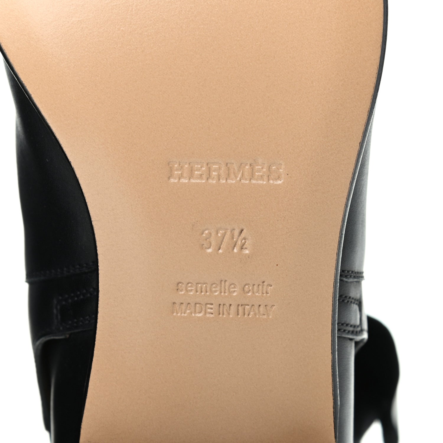 Hermes Calfskin Neo Low Boots 37.5 Black 6 of 9