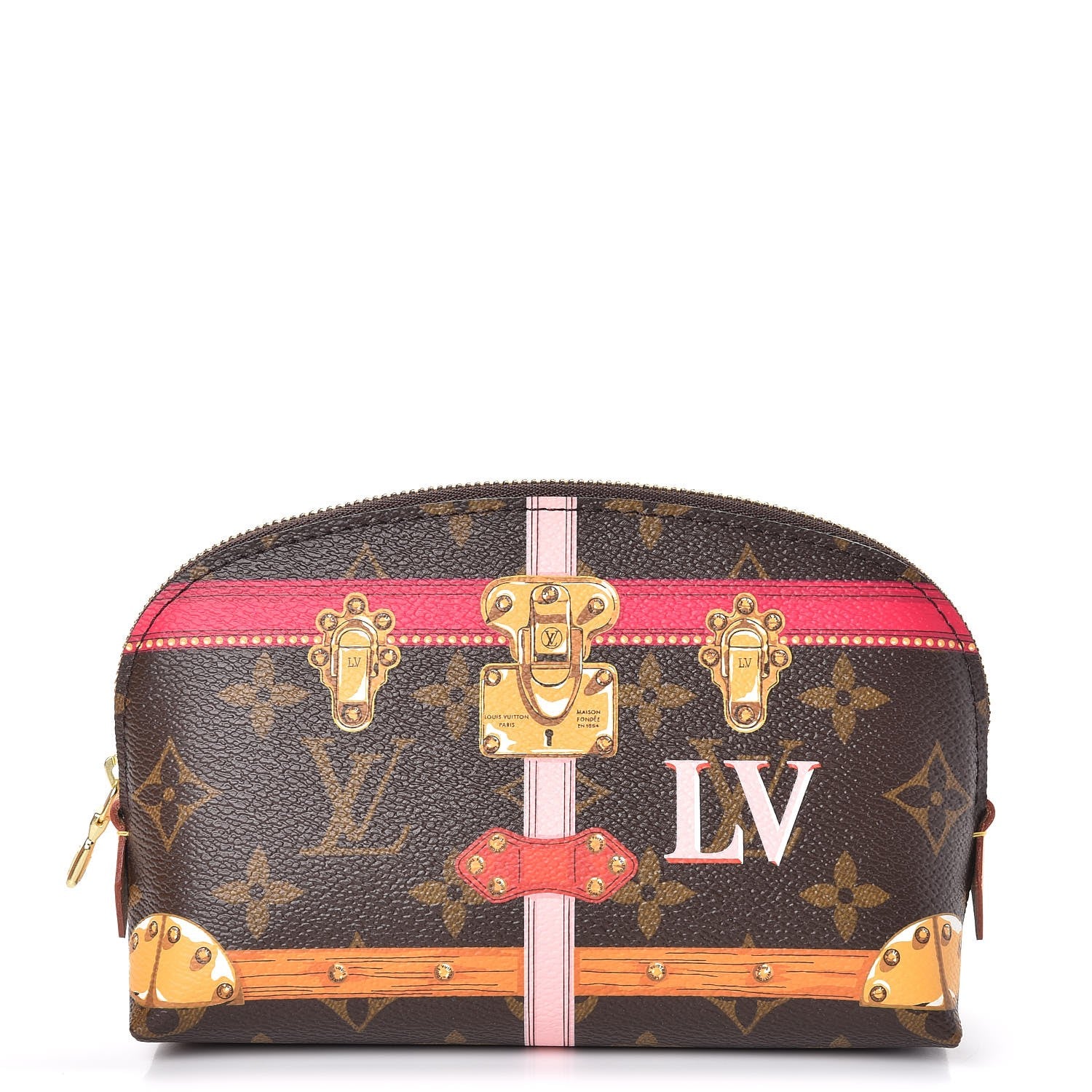 Louis Vuitton Monogram Summer Trunks Cosmetic Pouch PM 1 of 8