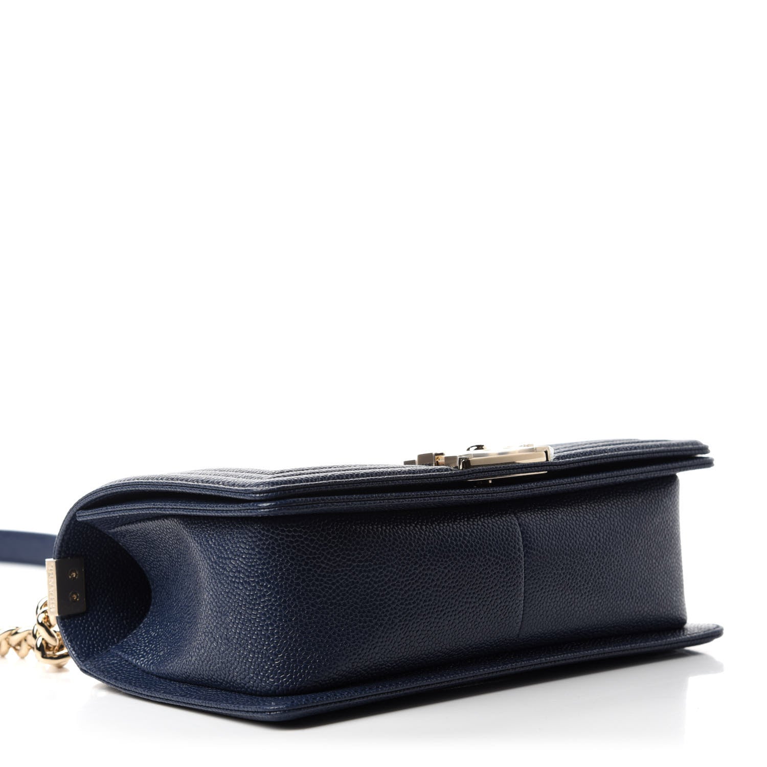 Chanel Caviar Quilted Medium Boy Flap Dark Blue 4 of 11
