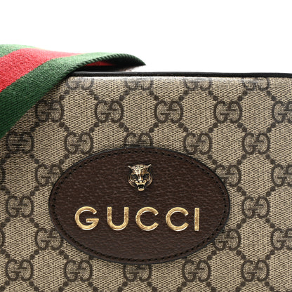 Gucci GG Supreme Monogram Web Neo Vintage Shoulder Bag Beige New Acero Crop 8 of 10