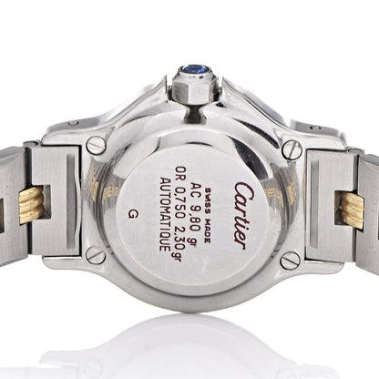 Cartier Stainless Steel 18K Yellow Gold 24mm Santos Octagon Automatic Watch 5 of 6