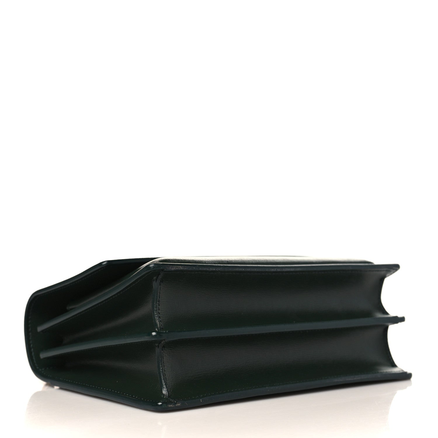 Saint Laurent Calfskin Medium Monogram Sunset Dark Green 4 of 9