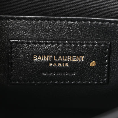 Saint Laurent Lambskin Matelasse Monogram Baby Niki Chain Satchel Black 6 of 10