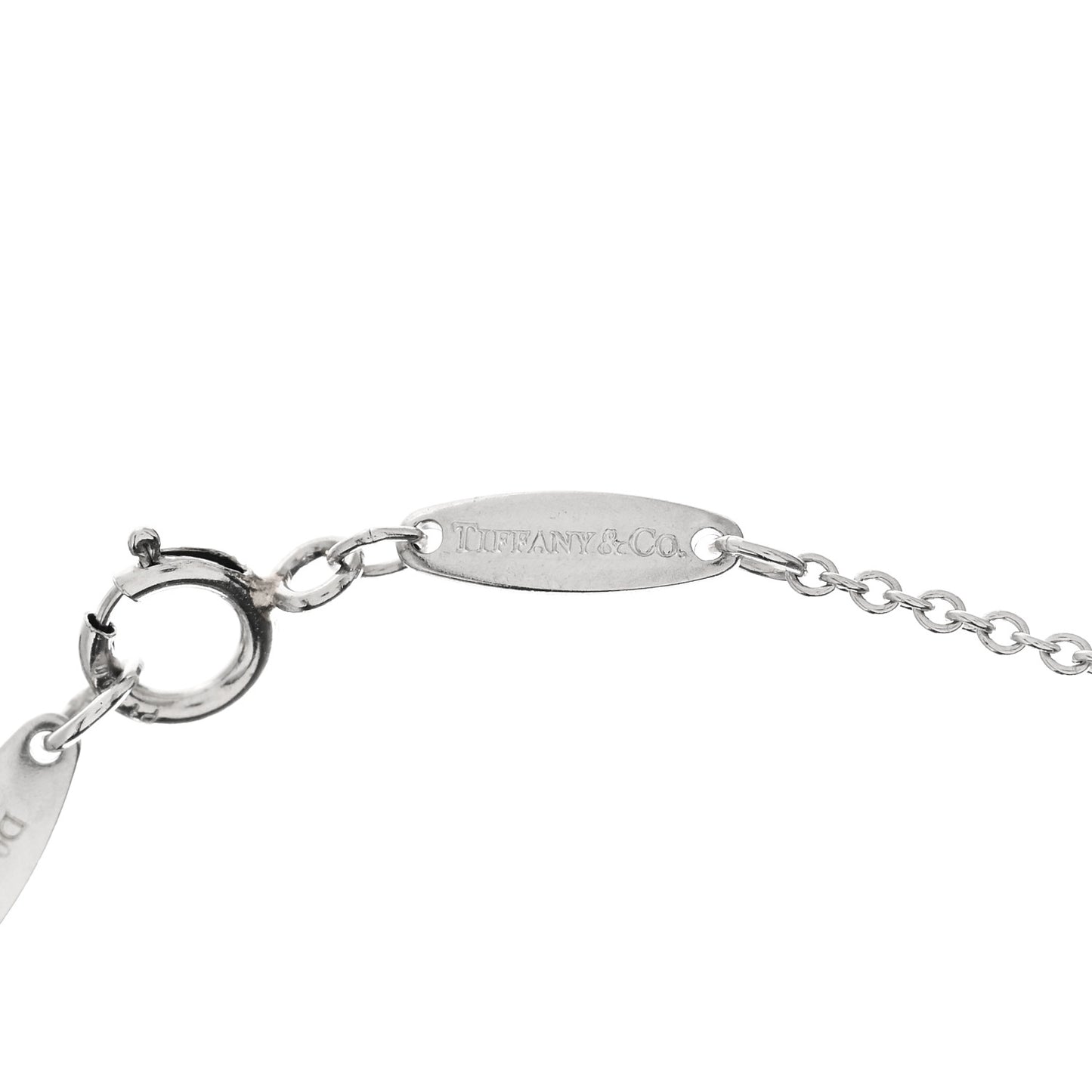 Platinum Diamond .17ct Elsa Peretti Diamonds By The Yard Pendant Necklace