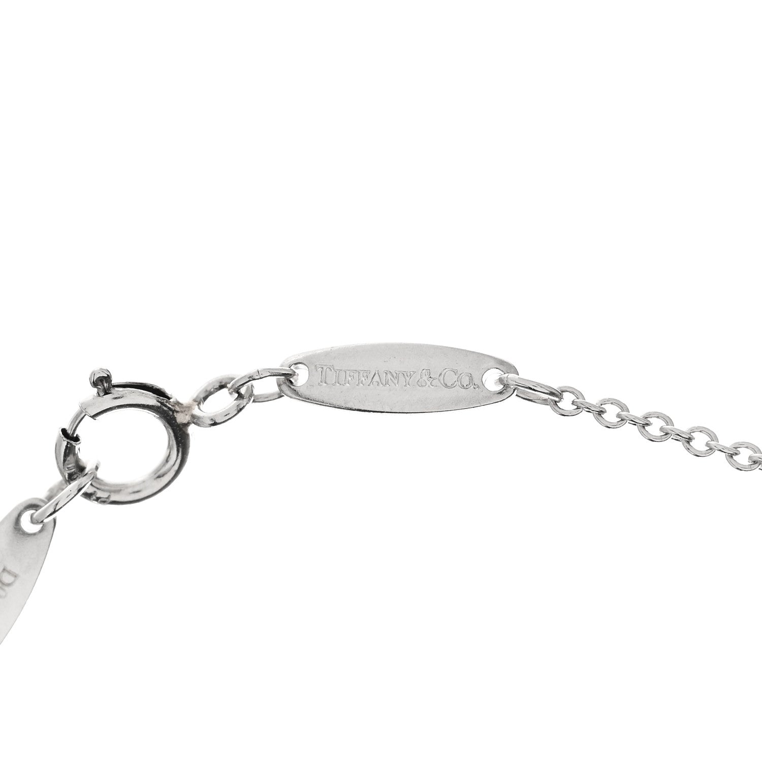 Tiffany Platinum Diamond .17ct Elsa Peretti Diamonds By The Yard Pendant Necklace 4 of 7