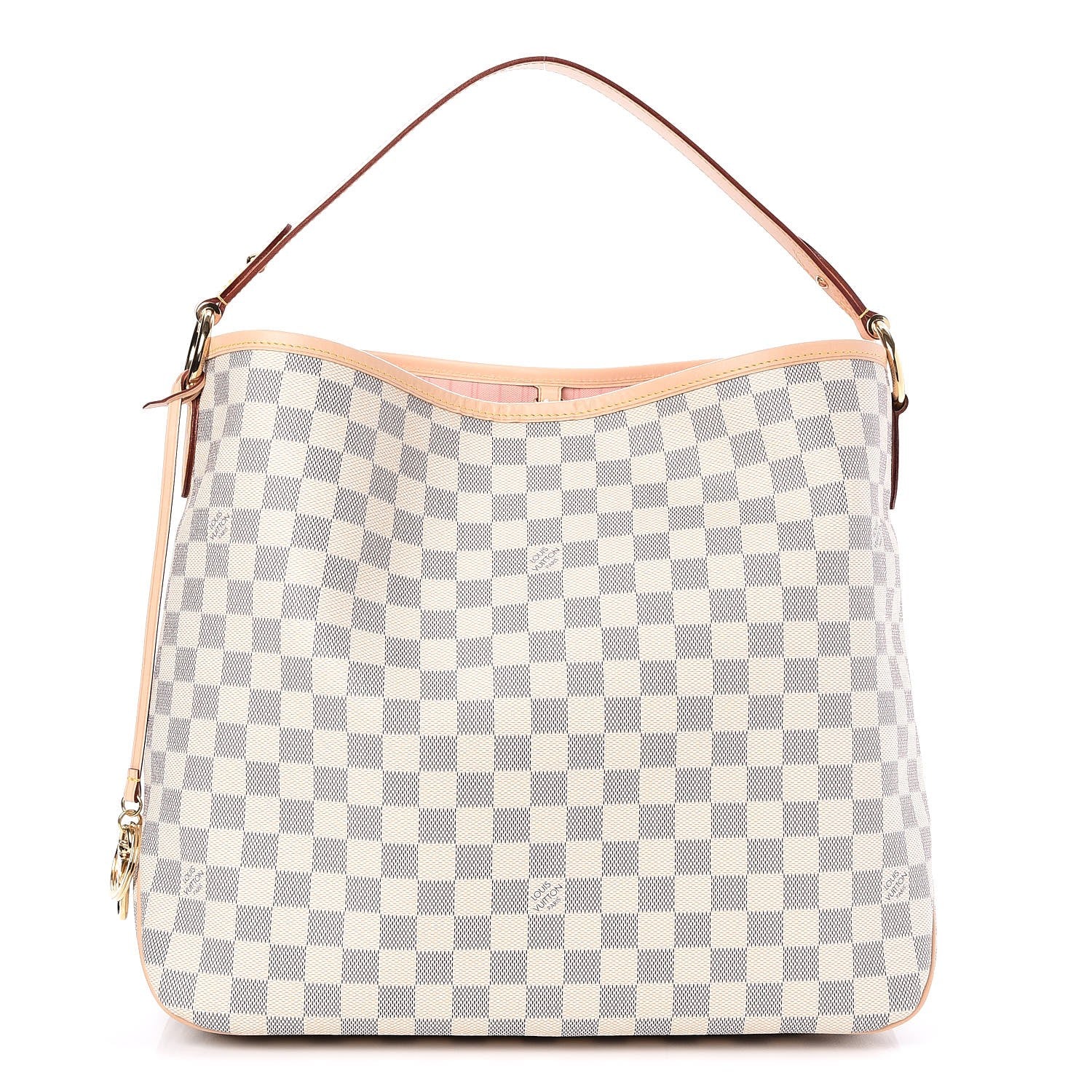 Louis Vuitton Damier Azur Delightful MM Rose Ballerine 1 of 7